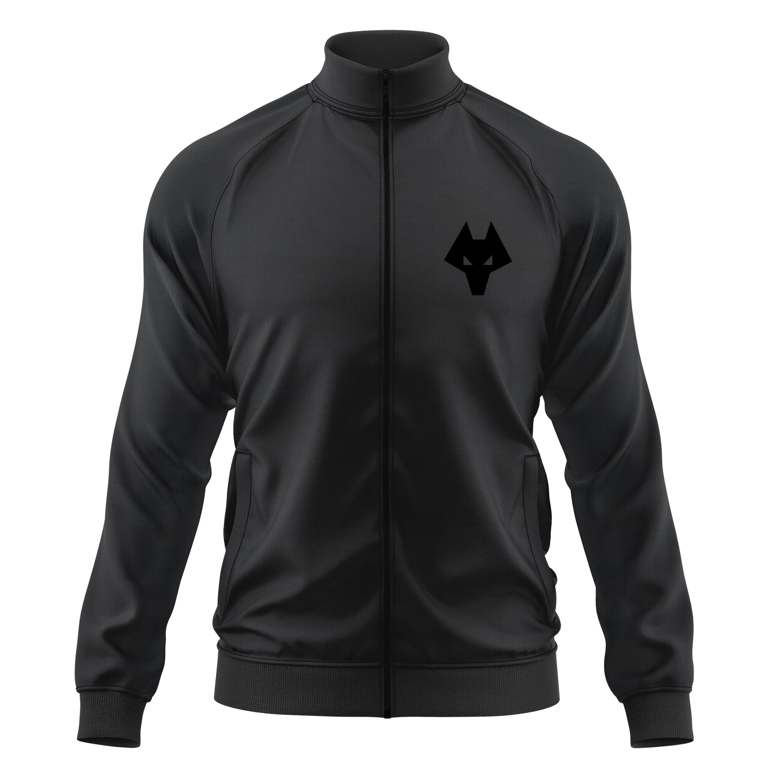 Wolverhampton Icon B Fermuarlı Sweatshirt L - Siyah