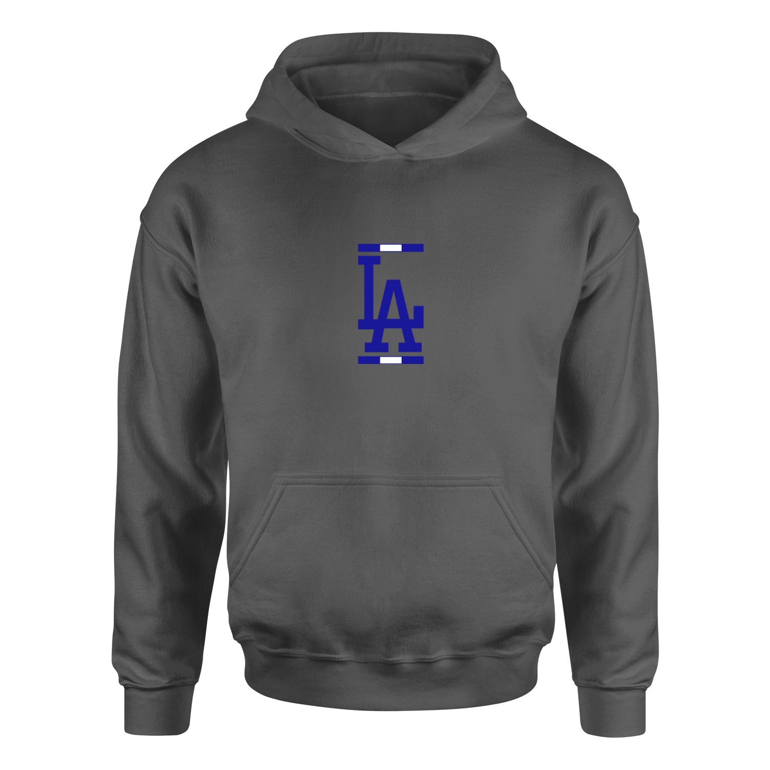 LA Blue White Hoodie L - Füme