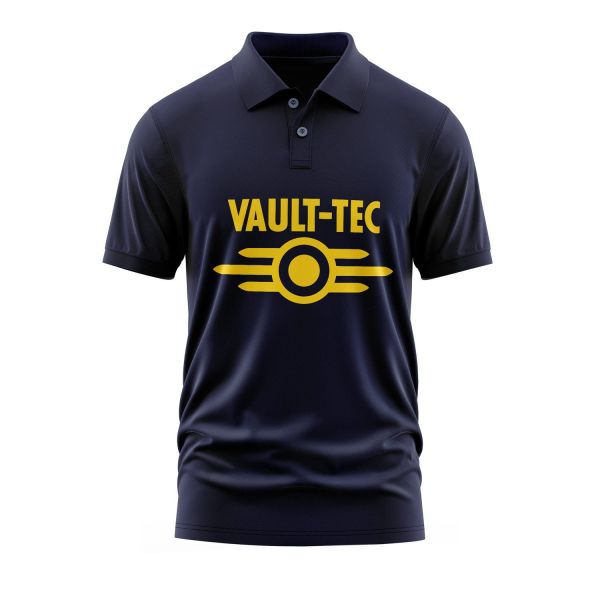 Vault-Tec Corporation | Fallout Polo Tişört XXL - İndigo Mavisi