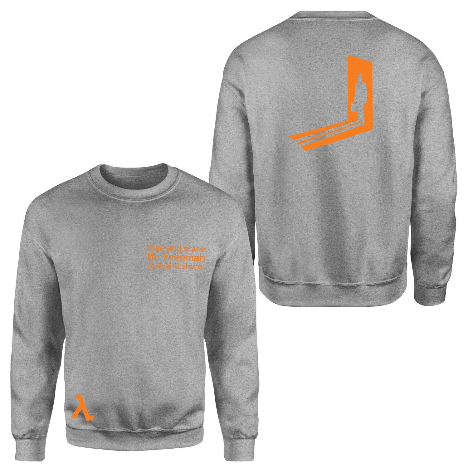 Rise and Shine Mr. Freeman | Half-Life Sweatshirt S - Gri
