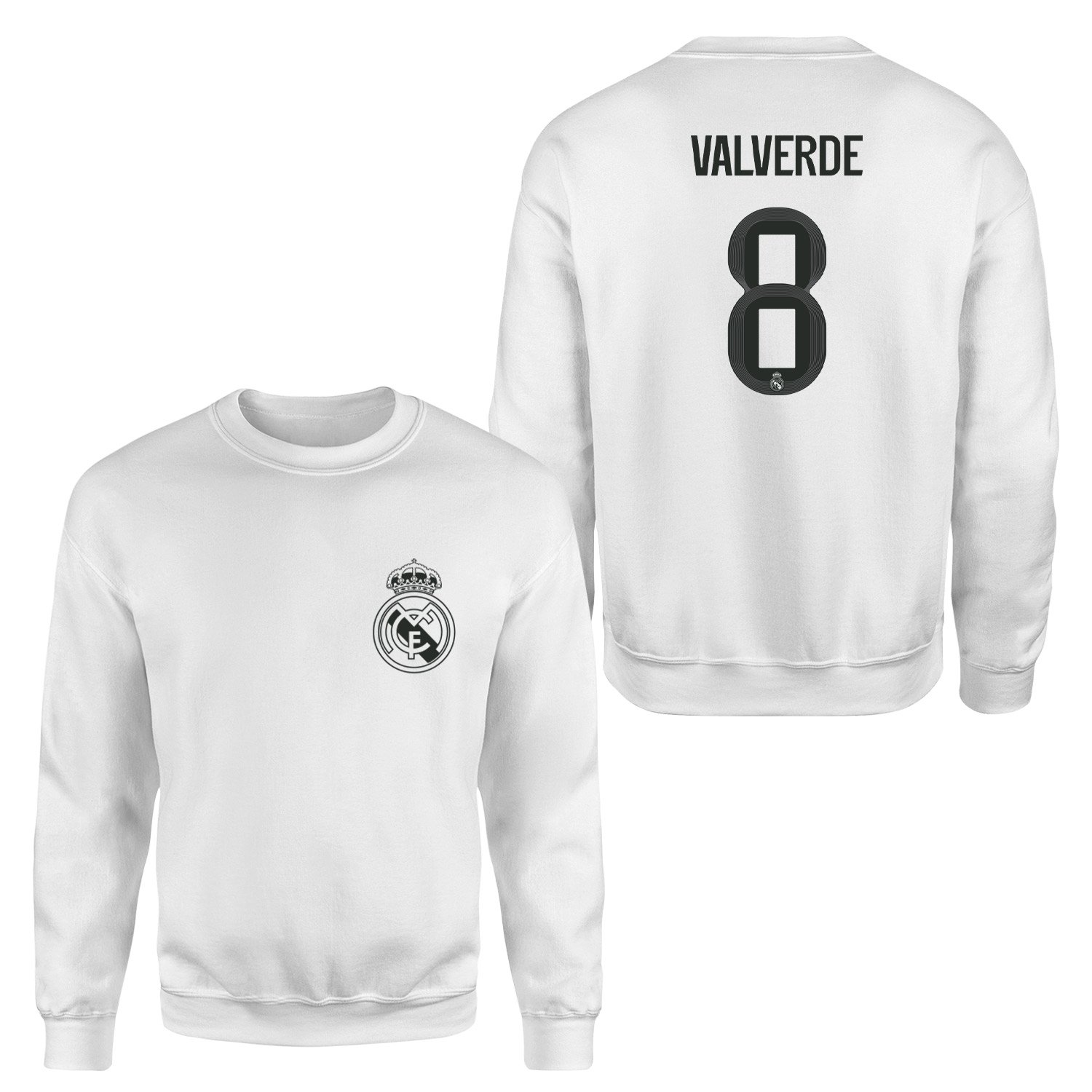Federico Valverde RM BL Forma Sweatshirt XXL - Beyaz
