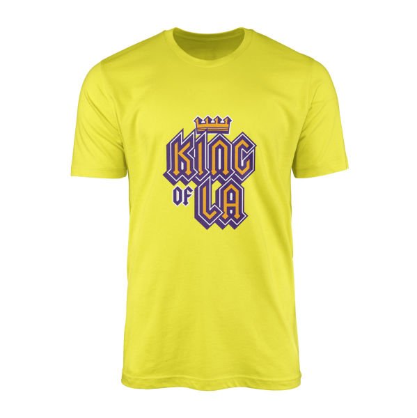 King of LA Tişört XXL - Sarı