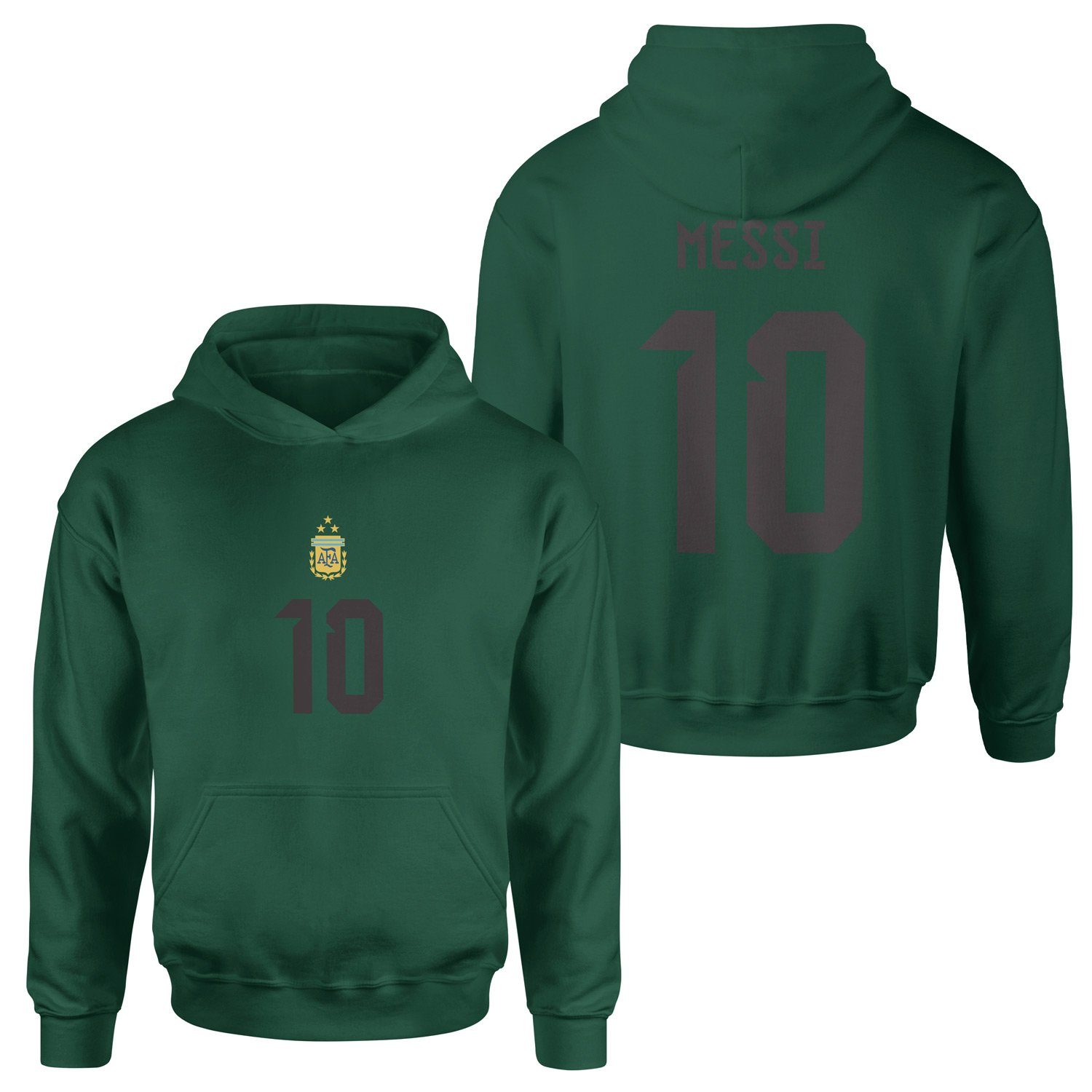 Lionel Messi Forma Hoodie M - Nefti Yeşili