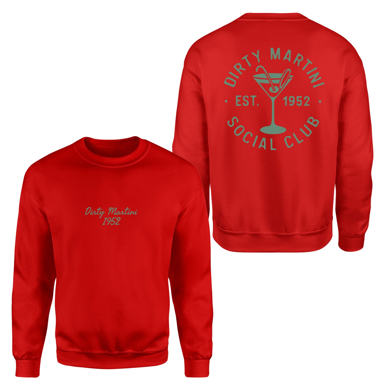 Dirty Martini 1952 Sweatshirt XXL - Kırmızı