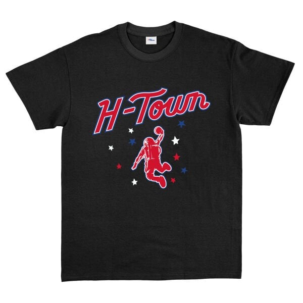 H-TOWN Rockets Tişört L - Siyah