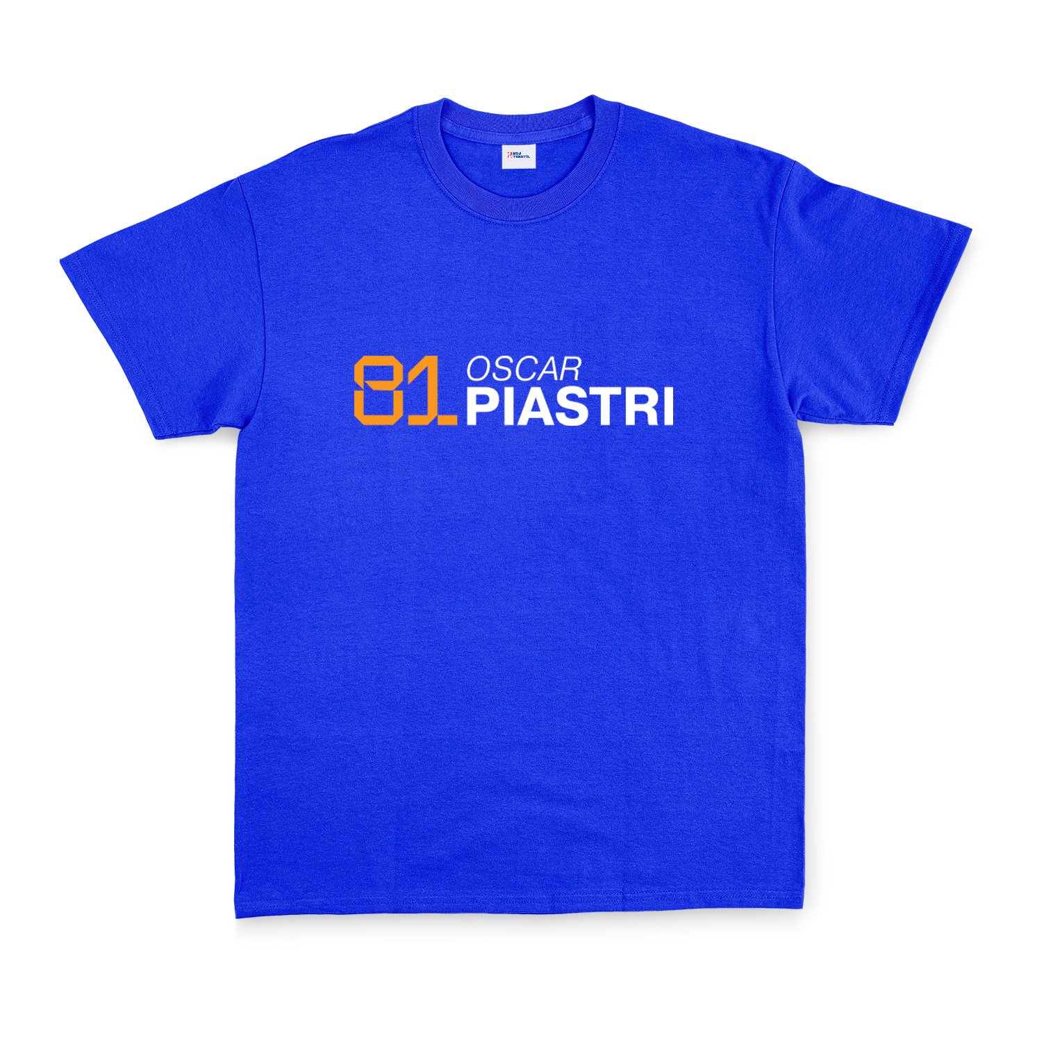 Oscar Piastri 81 Tişört S - Mavi