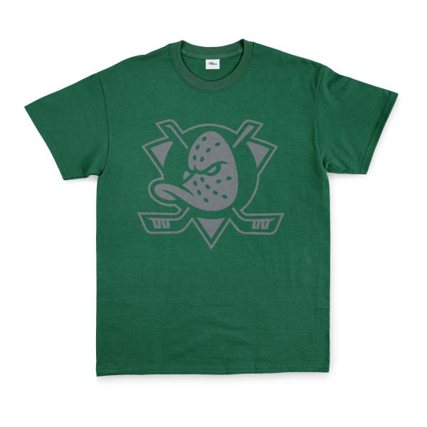 Anaheim Ducks Muted Shield Tişört L - Nefti Yeşili