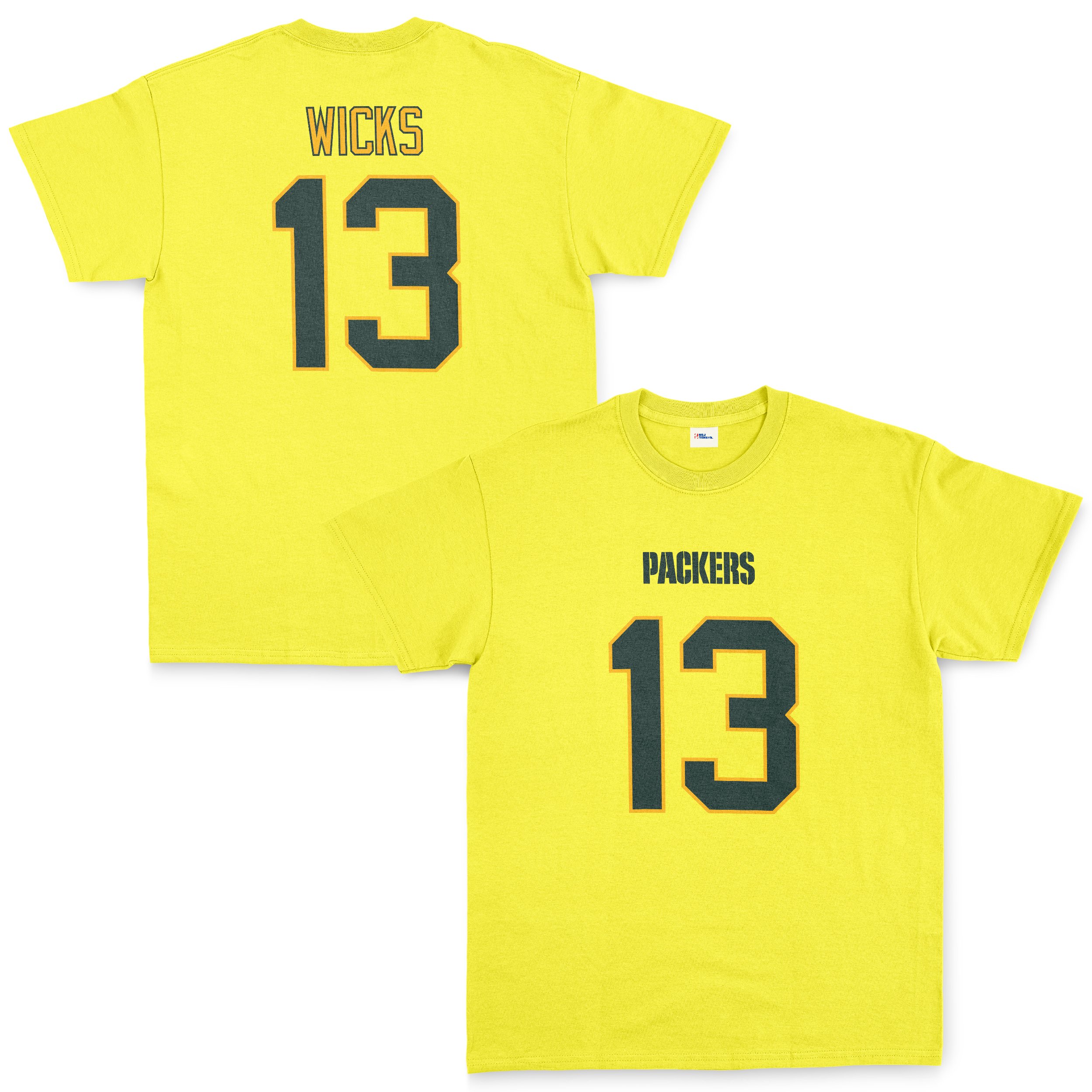 Dontayvion Wicks Green Bay Packers Tişört S - Sarı