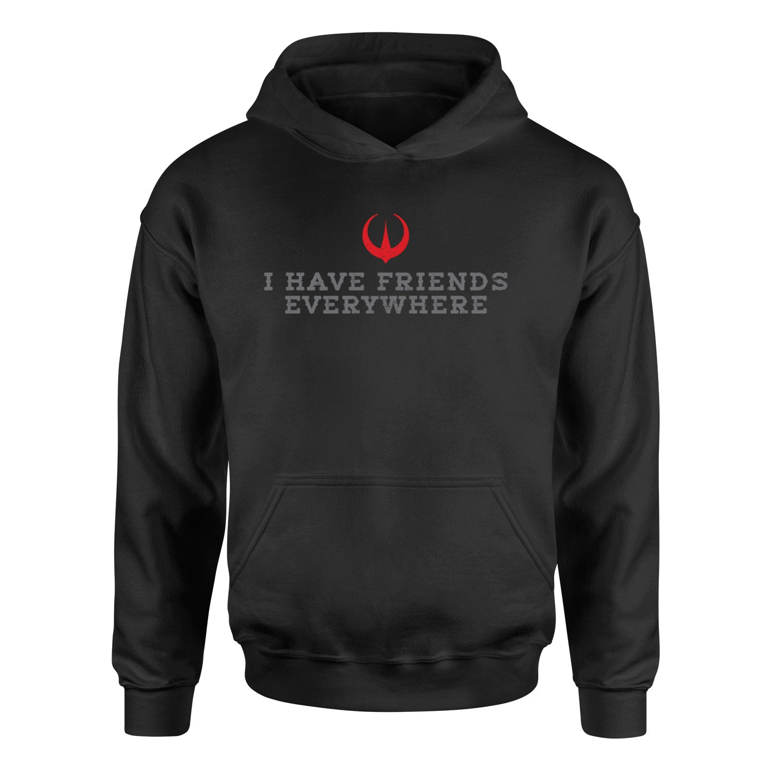 I Have Friends Everywhere Hoodie S - Siyah