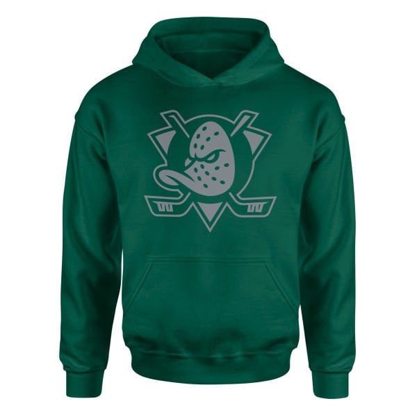 Anaheim Ducks Muted Shield Hoodie L - Nefti Yeşili