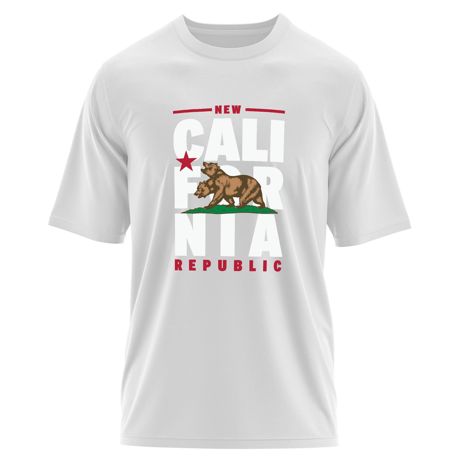 New California Republic Banner Oversize Tişört