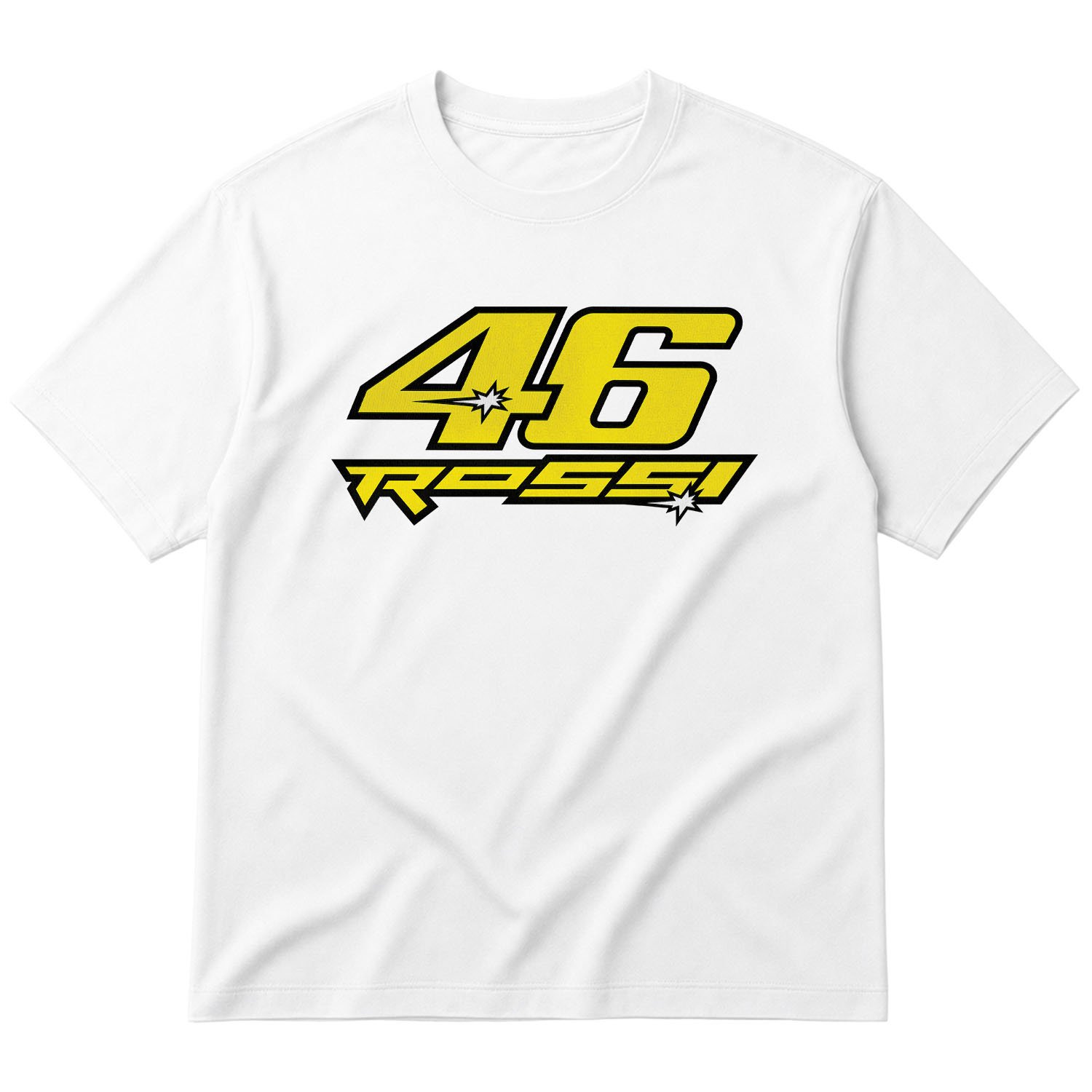 Valentino Rossi 46 Oversize Tişört S - Beyaz