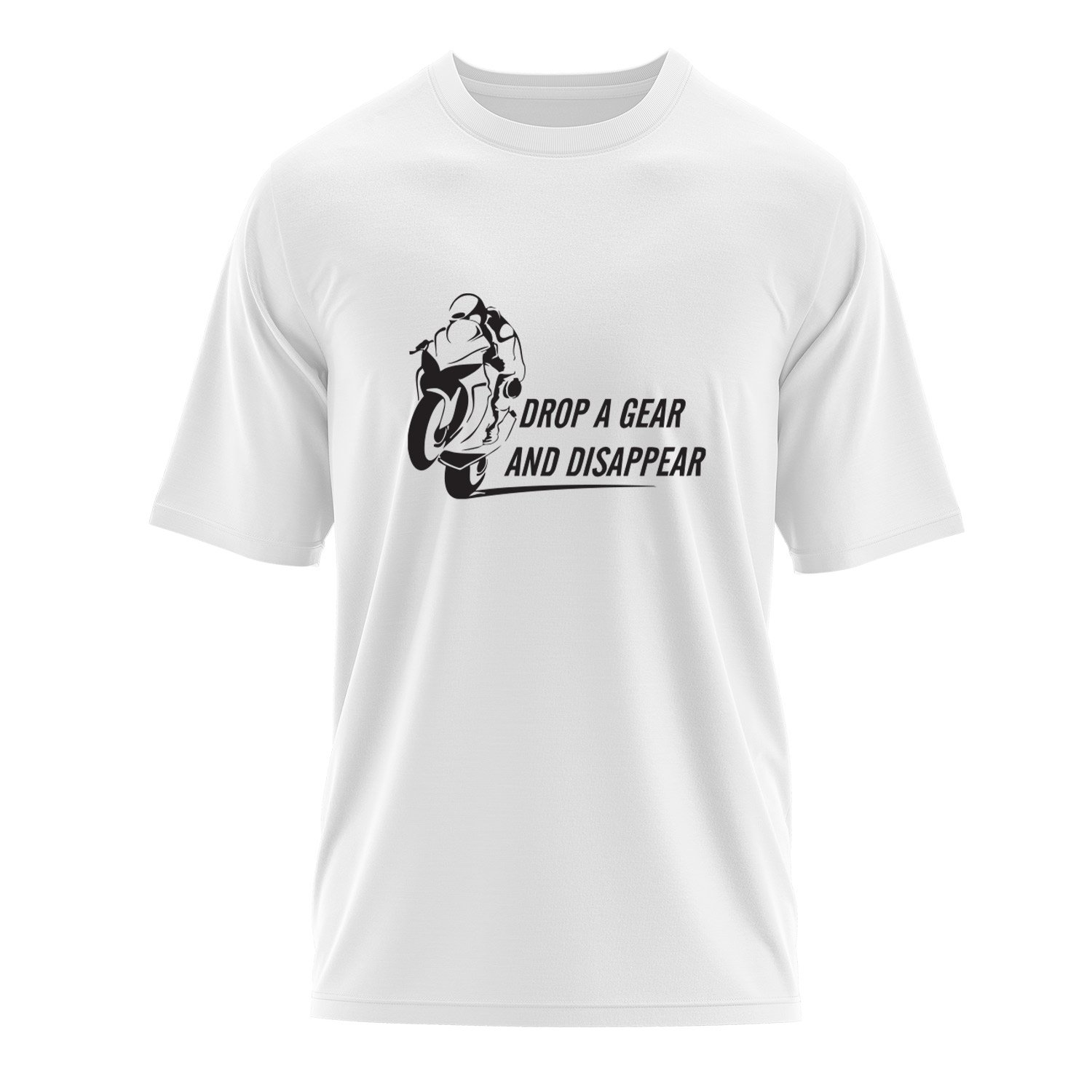 Drop a Gear And Disappear Oversize Tişört XL - Beyaz