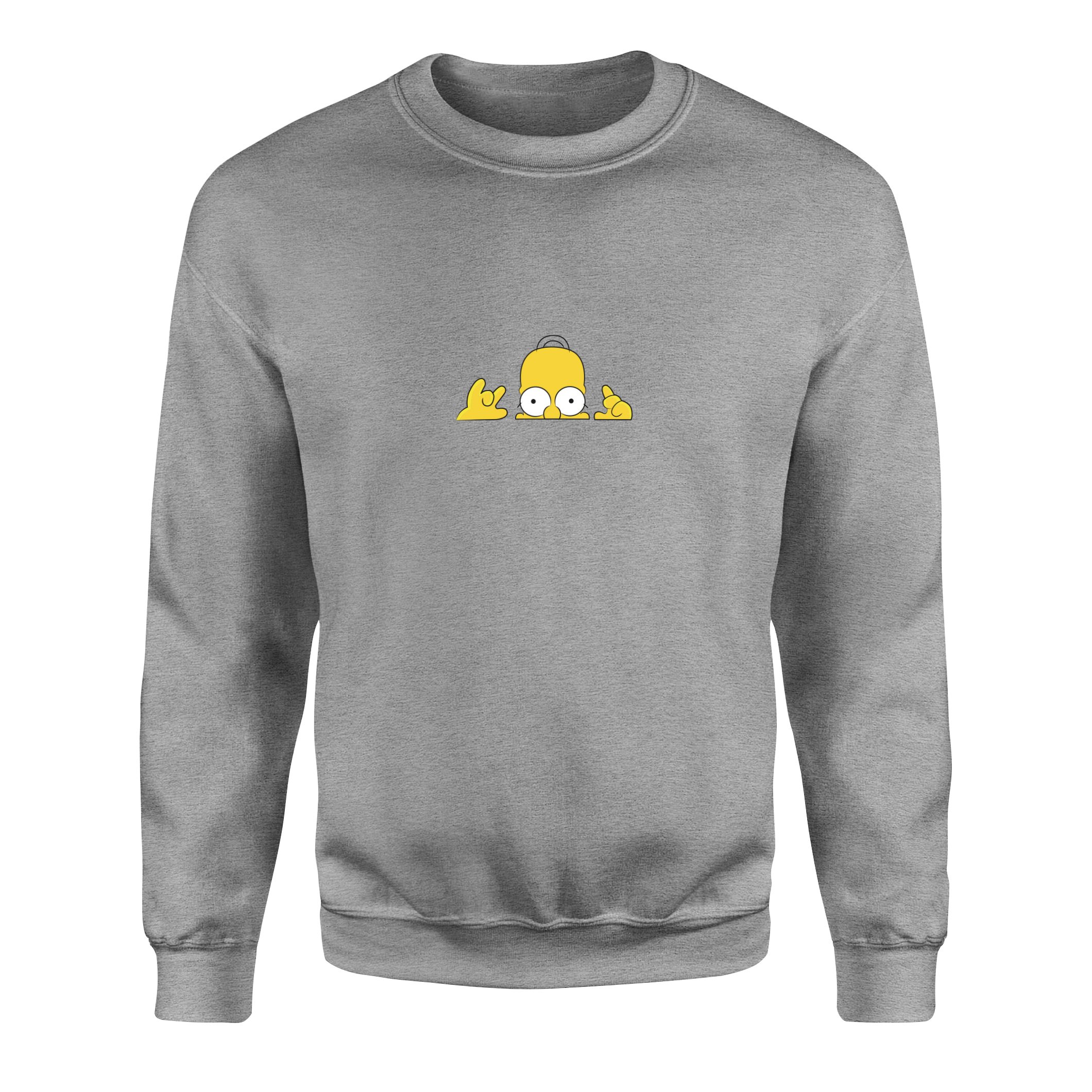 Homer Simpson, Lazy Genius | The Simpsons Sweatshirt L - Gri