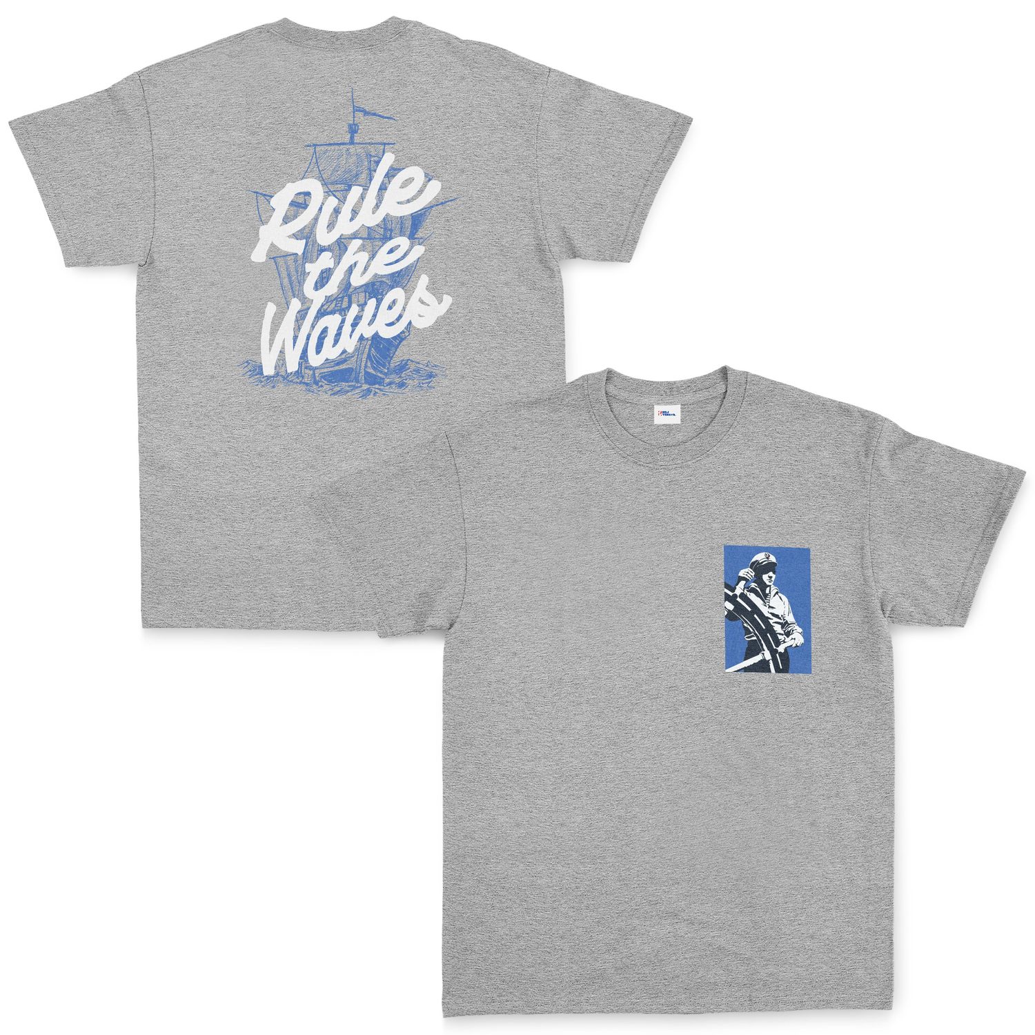 Rule the Waves Tişört XXL - Gri