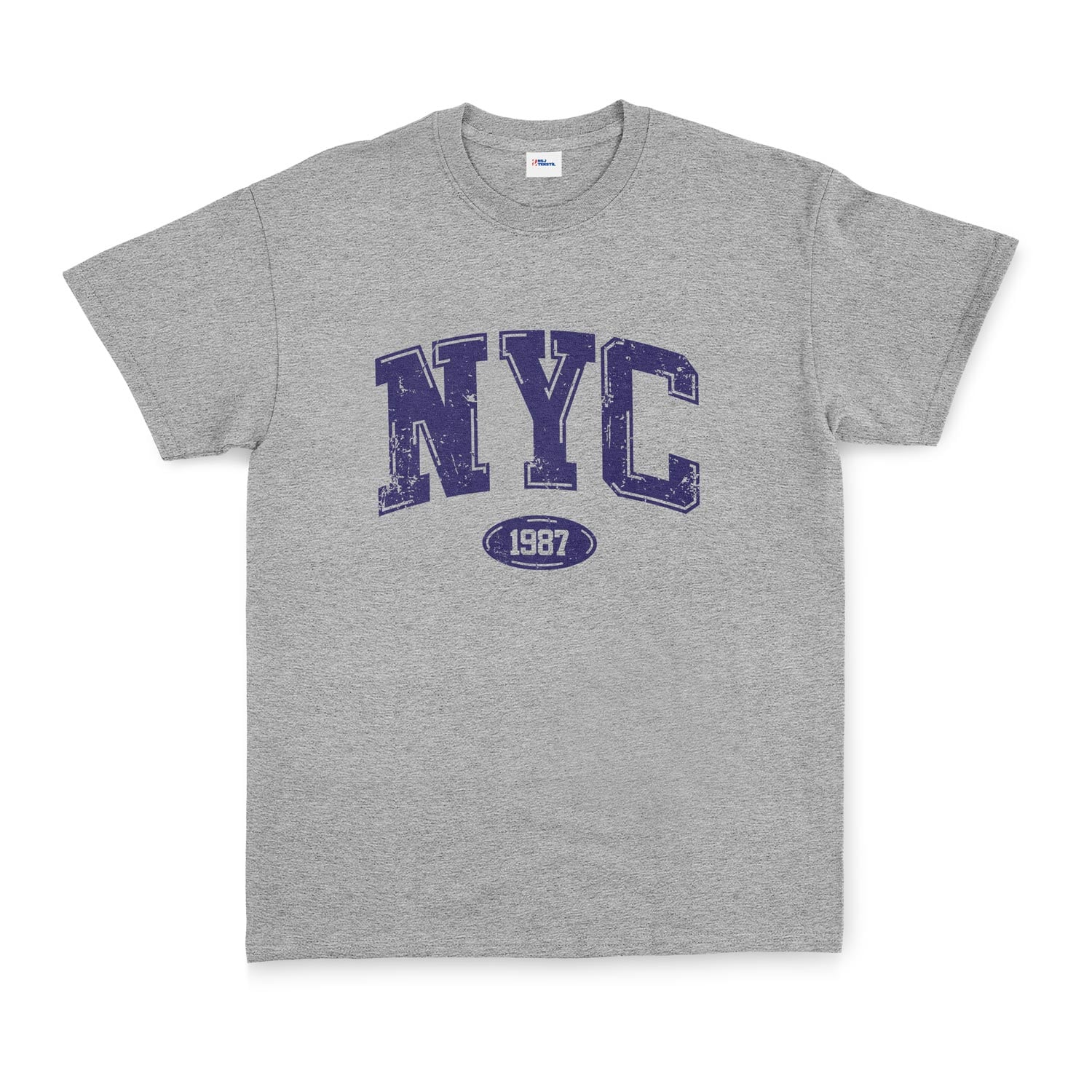 NYC 1987 Tişört S - Gri