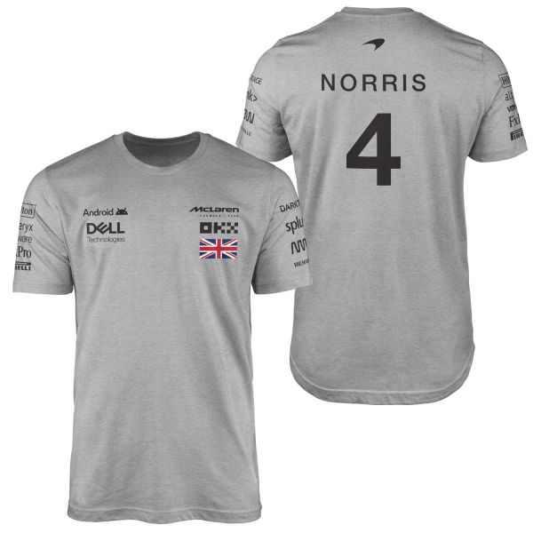 Lando Norris | Driver Edition Tişört S - Gri