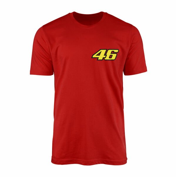 Rossi 46 Yellow Power Tişört M - Kırmızı