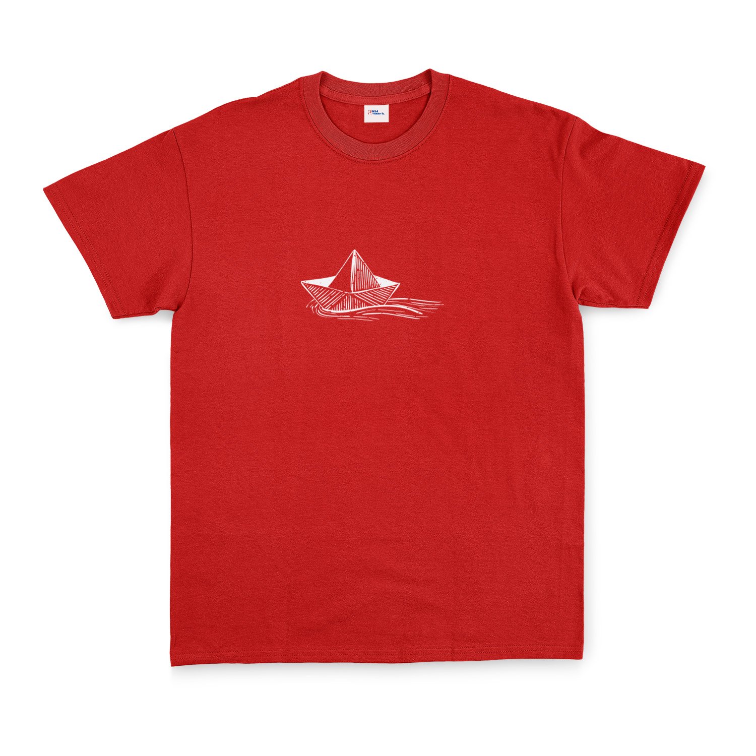 Paper Boat Tişört L - Kırmızı