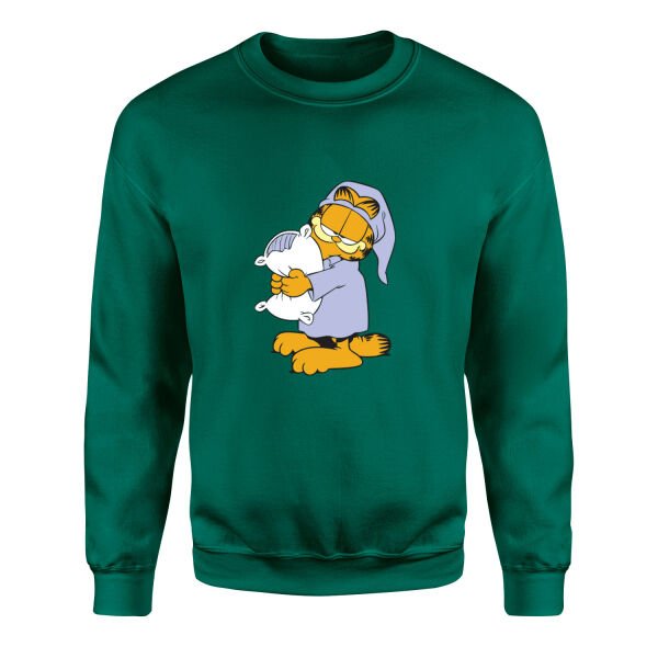Garfield Sweatshirt XL - Nefti Yeşili