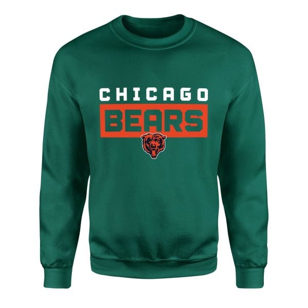 Chicago BEARS Bear Nation Sweatshirt S - Nefti Yeşili