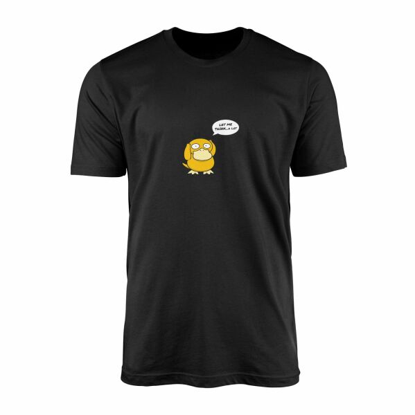 Let Me Think… A Lot | Psyduck Tişört S - Siyah