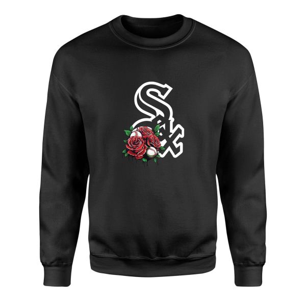 Chicago White Sox Roses Sweatshirt XXL - Siyah