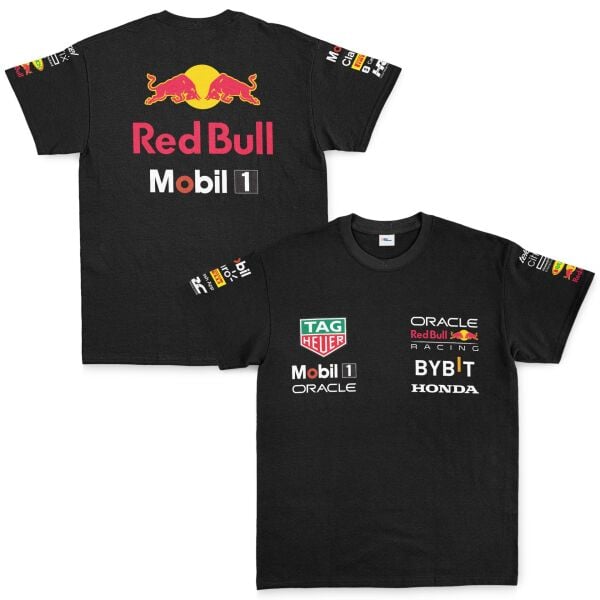 Red Bull Racing 2024 Teamline Tişört S - Siyah | OUTLET
