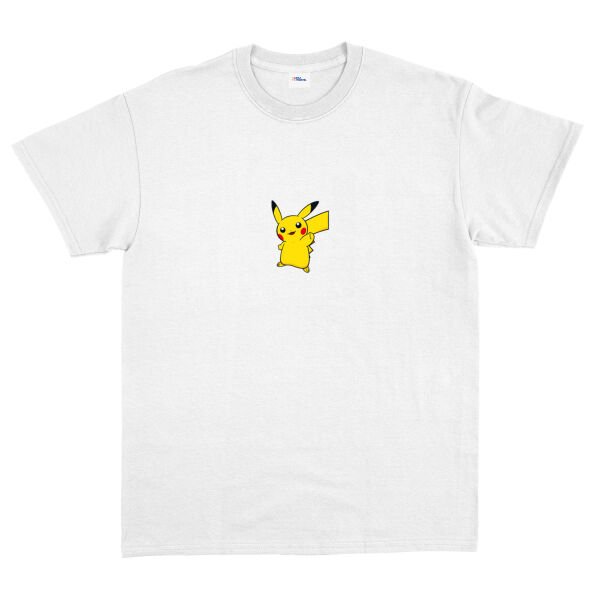 Pikachu Icon | Pokemon Tişört S - Beyaz