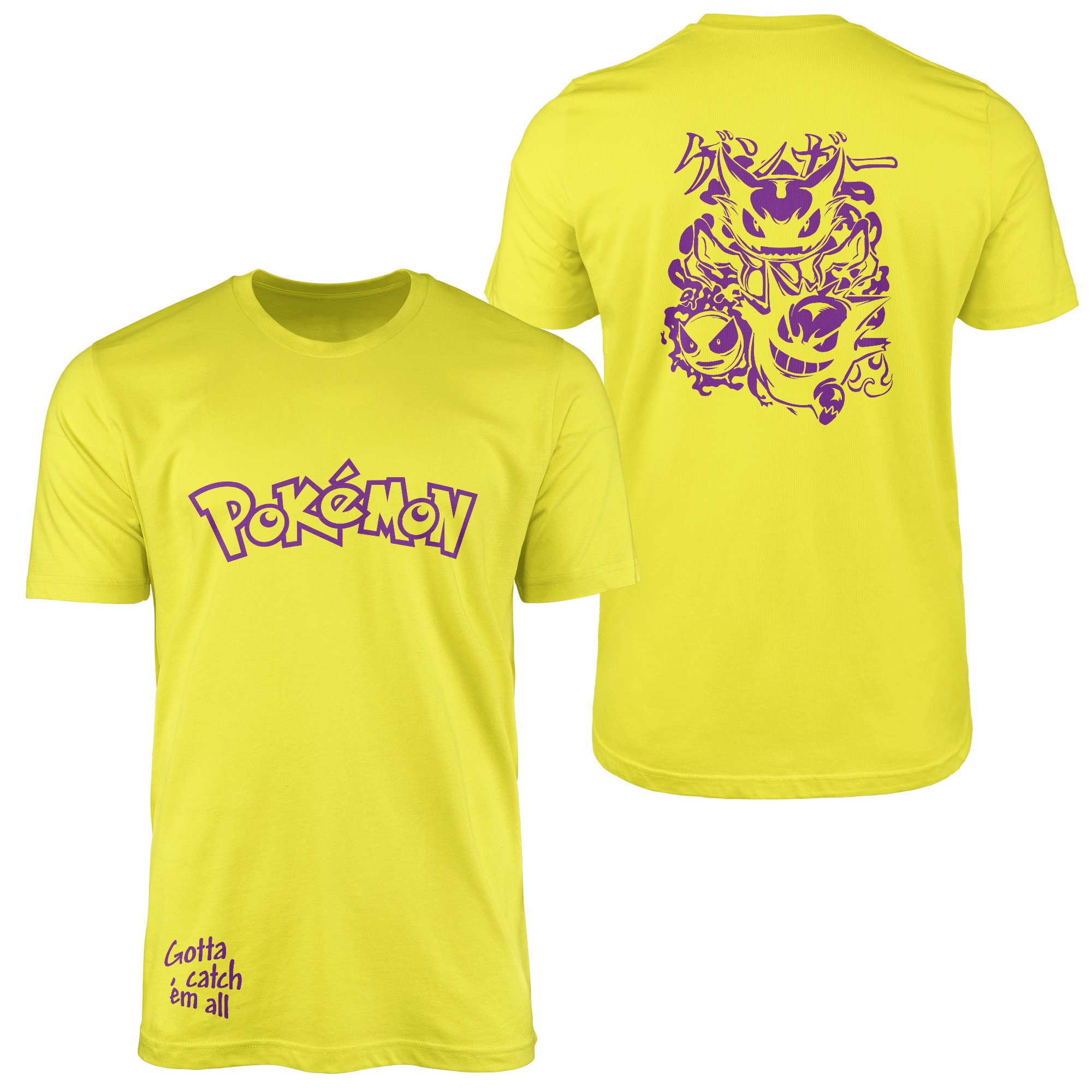 POKEMON Gengar SE Tişört XXL - Sarı