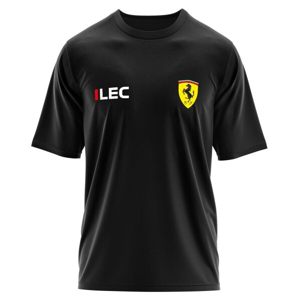 Charles Leclerc Ferrari #LEC ID Oversize Tişört S - Siyah