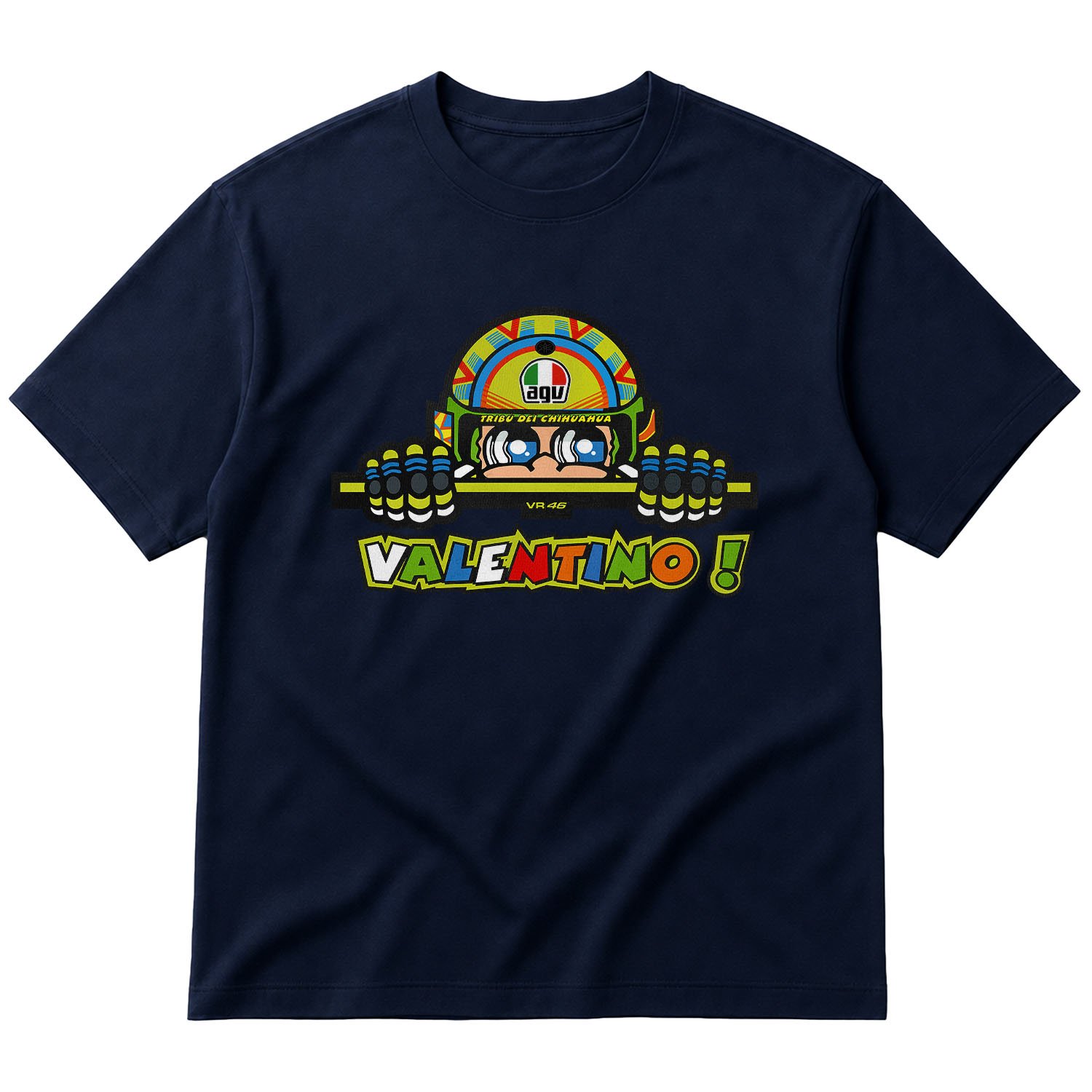 Valentino Rossi VR 46 Oversize Tişört L - İndigo Mavisi