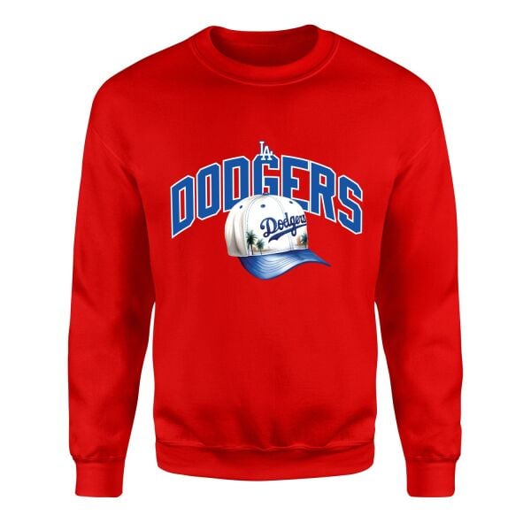 Welcome to California | Los Angeles Dodgers Sweatshirt XXL - Kırmızı | OUTLET