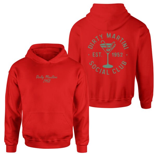 Dirty Martini 1952 Hoodie L - Kırmızı
