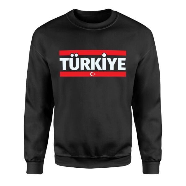 Türkiye Sweatshirt XL - Siyah | OUTLET