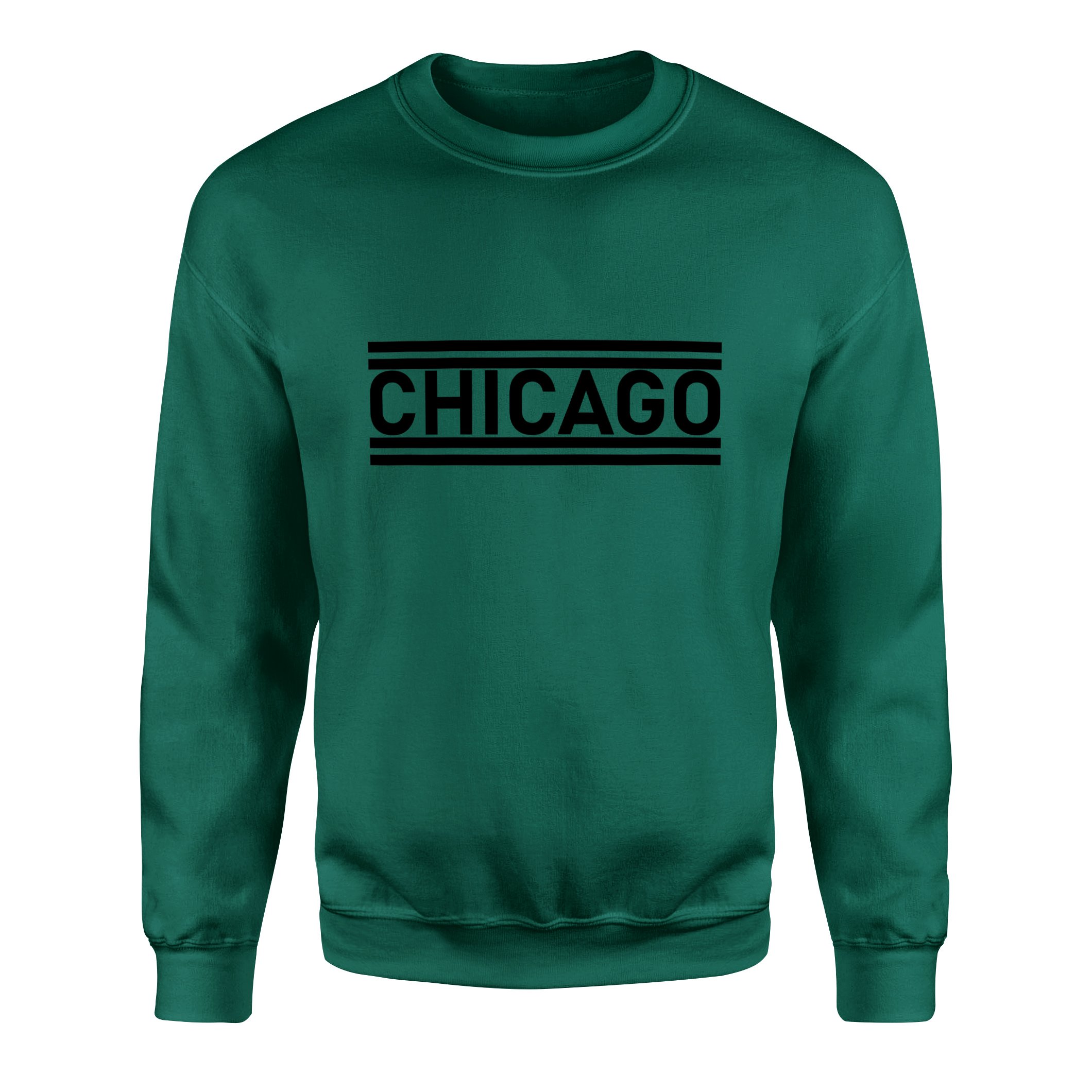 Chicago Lines Sweatshirt L - Nefti Yeşili