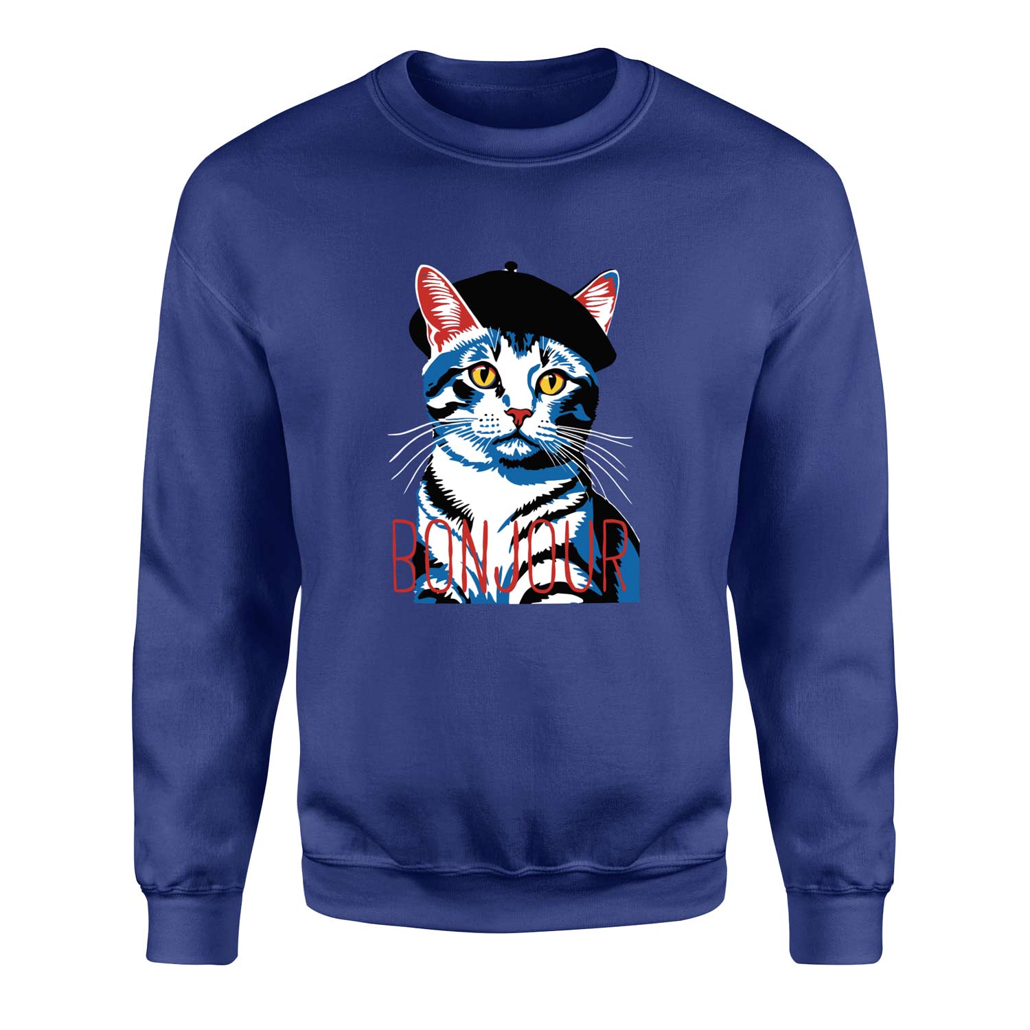 Bonjour Sweatshirt XXL - İndigo Mavisi
