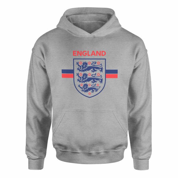 England Shield Hoodie L - Gri