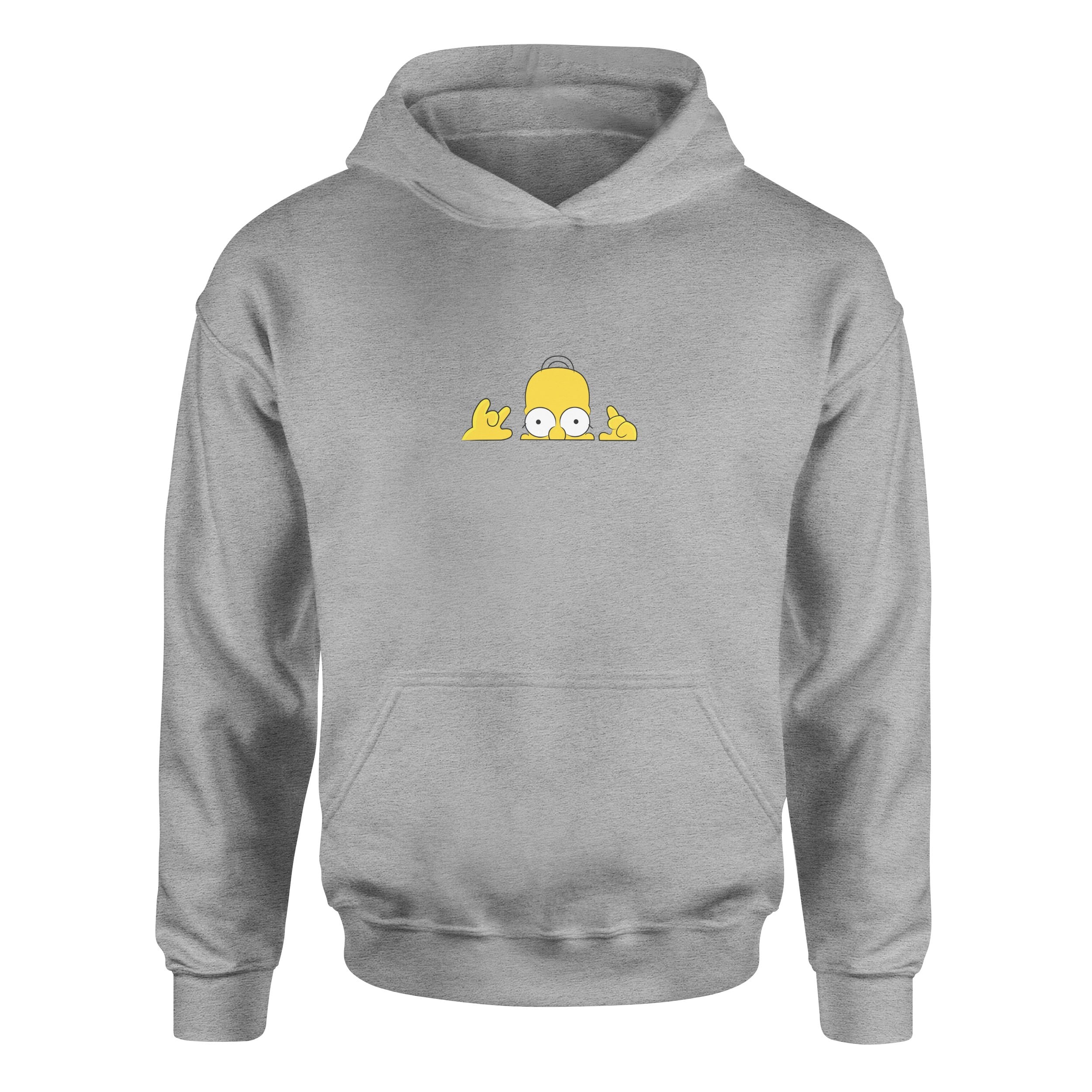 Homer Simpson, Lazy Genius | The Simpsons Hoodie L - Gri