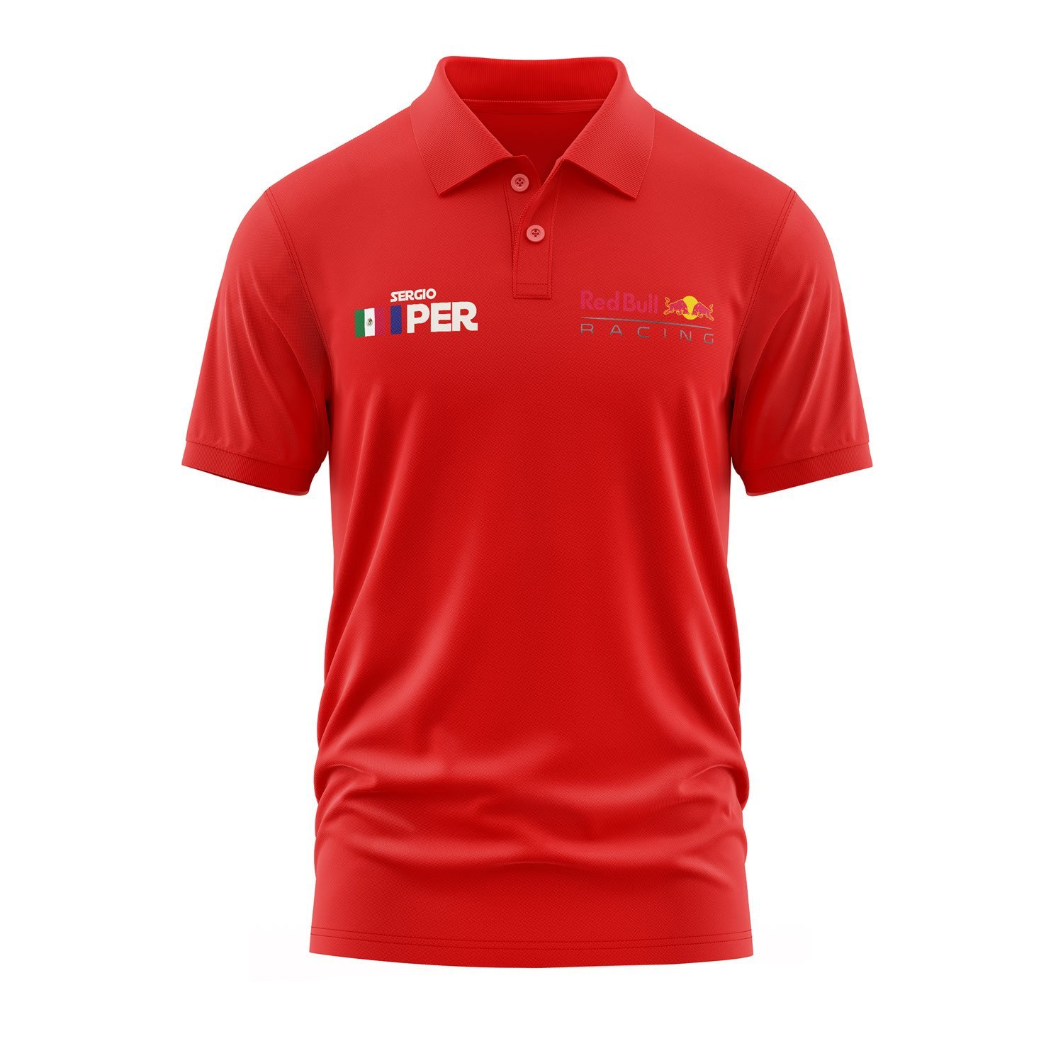 Sergio Perez Name Tag RB Racing Polo Tişört