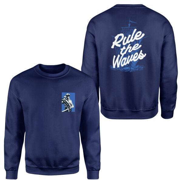 Rule the Waves Sweatshirt XXL - Lacivert