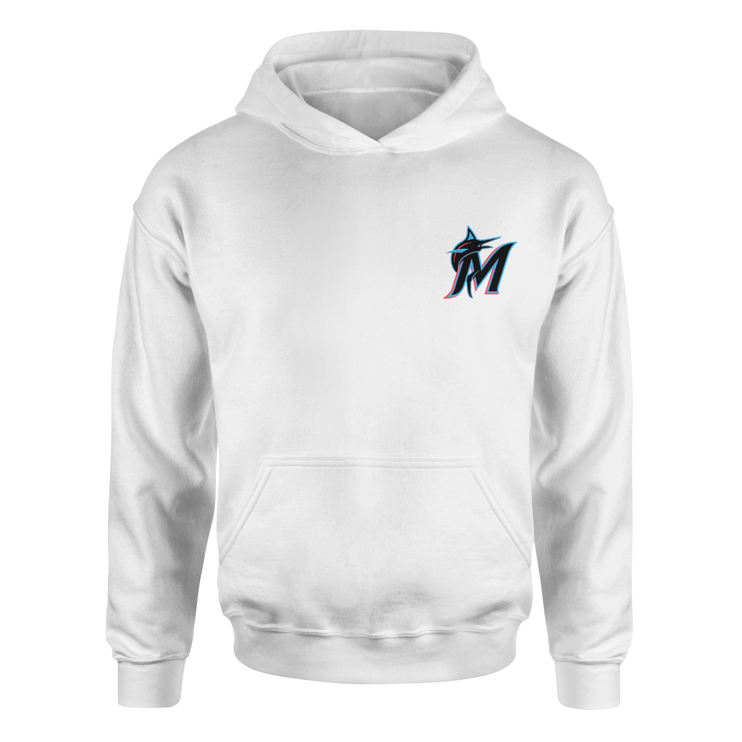 Miami Marlins Hoodie L - Beyaz