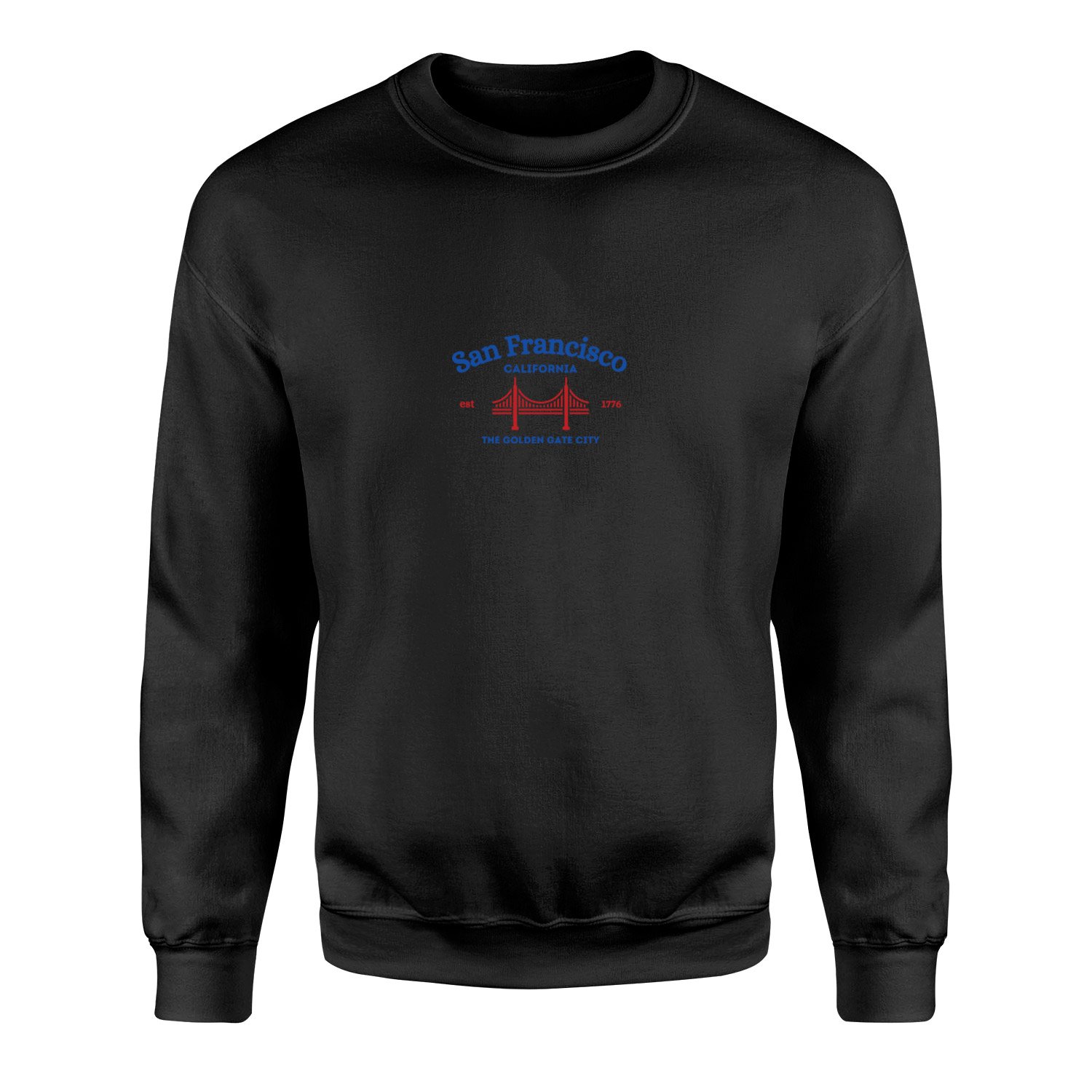 San Francisco, California Sweatshirt XL - Siyah