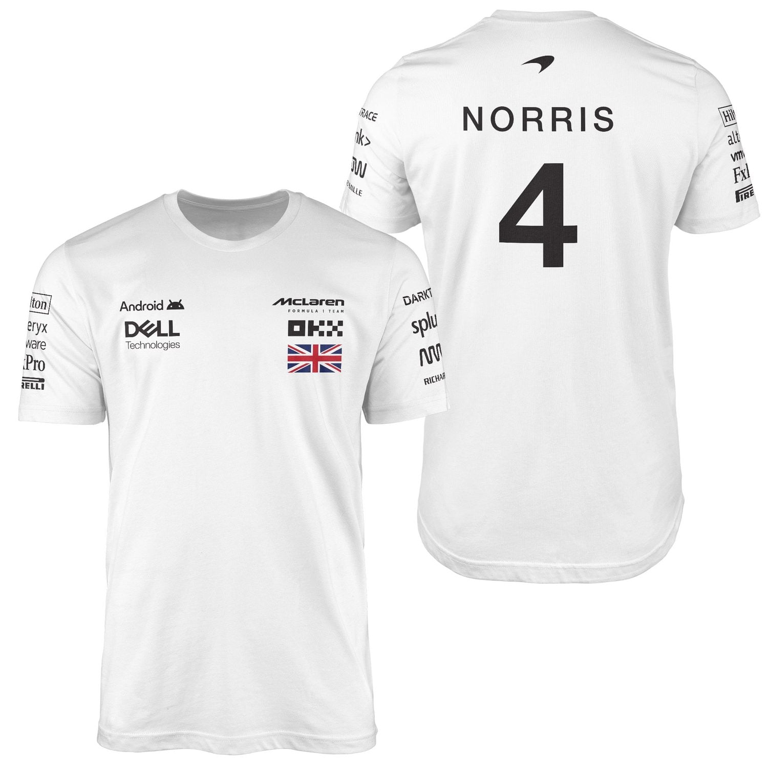 Lando Norris | Driver Edition Tişört M - Beyaz