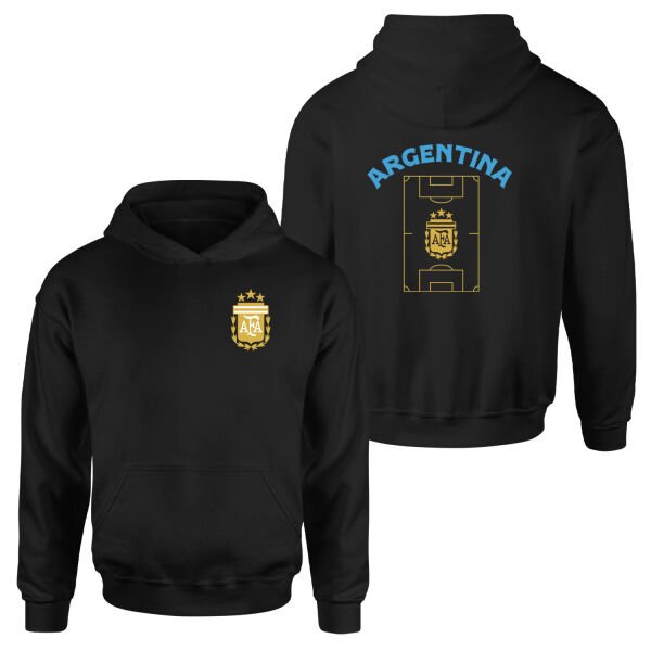 Arjantin Dünya Kupası 2026 Hoodie XL - Siyah