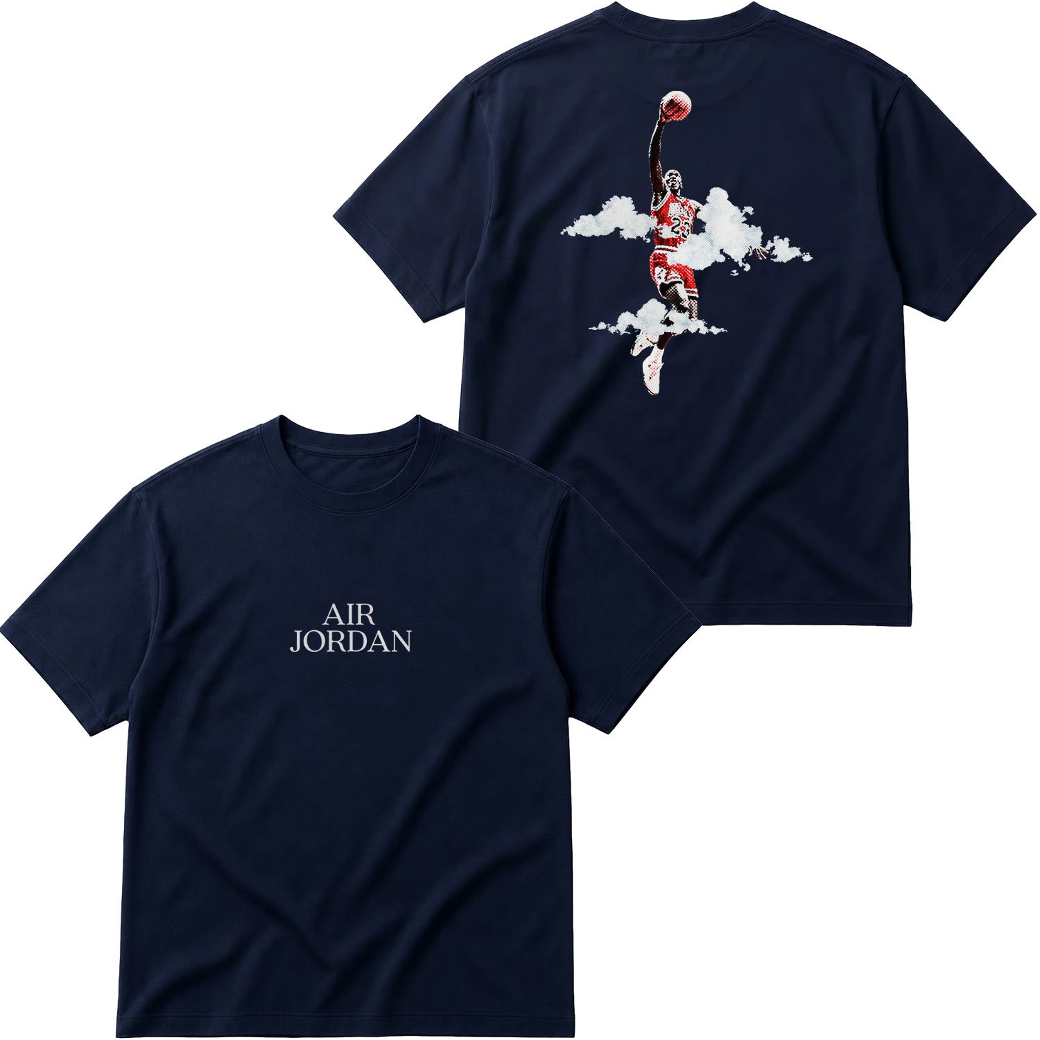 Air Jordan His Airness SE Oversize Tişört S - İndigo Mavisi