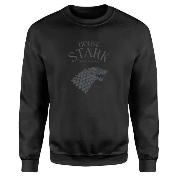 House Stark Sweatshirt S - Siyah