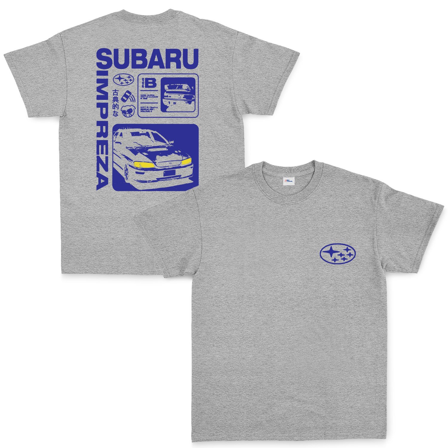 Subaru Impreza Tişört XL - Gri