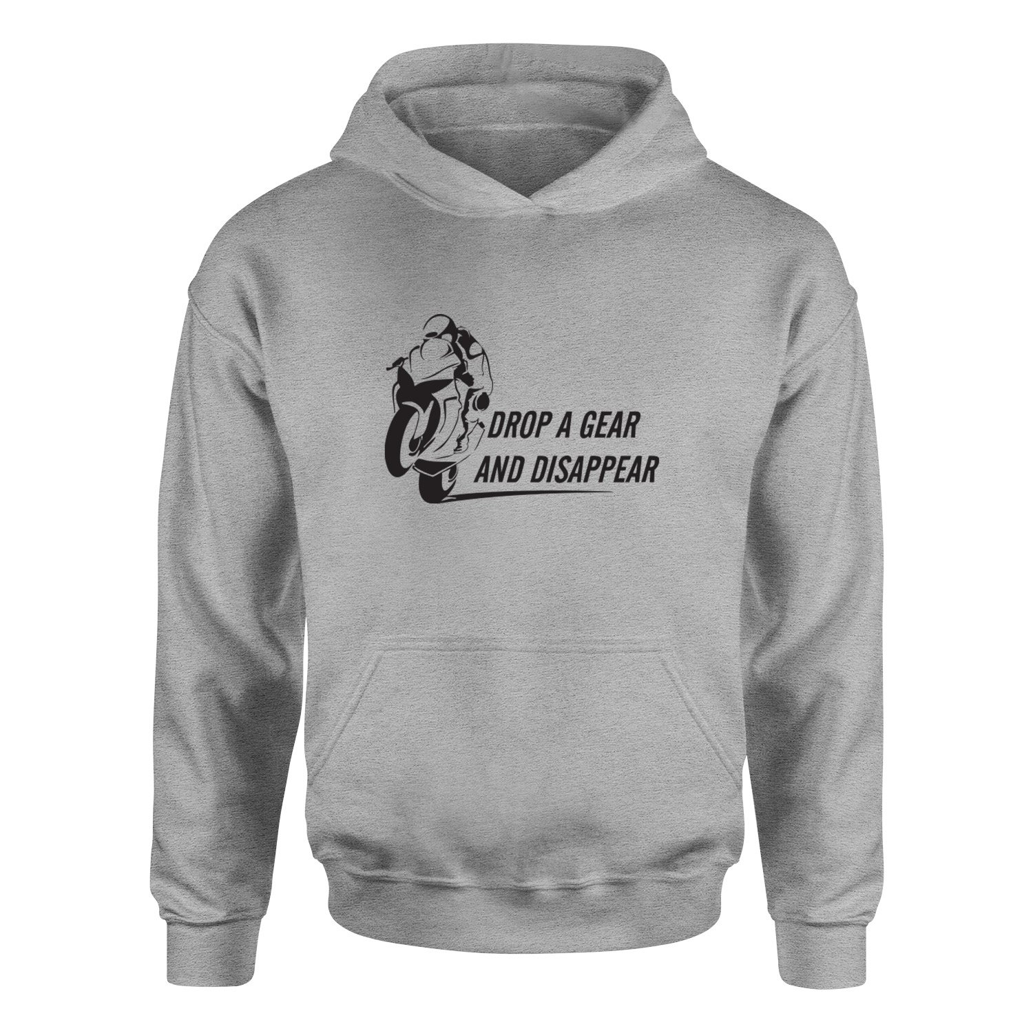 Drop a Gear And Disappear Hoodie S - Gri