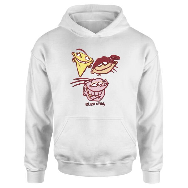 Ed, Edd n Eddy Hoodie XL - Beyaz